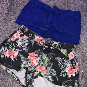 two pairs of shorts